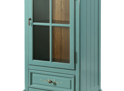 Vitrina clásica Armario Vitrinas Vitrinas Muebles americanos verde