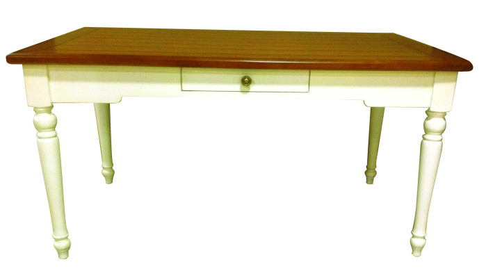 Diseño de mesa de comedor de madera Mesas Muebles de comedor Rectangular Mesas de madera maciza Estilo rústico