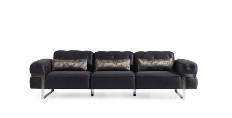 Sofá conjunto Set 431 asiento 3x mesas de sofá conjunto de sofás diseño mesas 6 piezas.