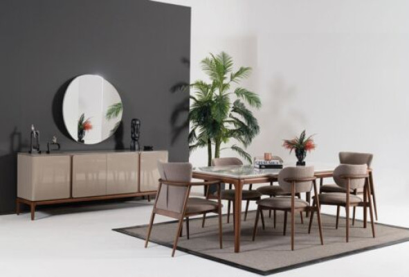 Silla de comedor diseño tapizado tela estilo silla moderna butaca