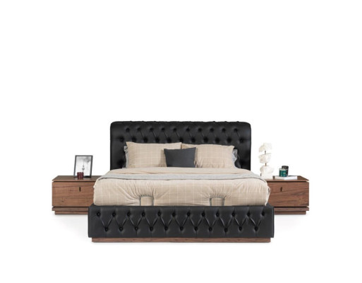 Cama Armario 2x Mesita de noche Lujo Dormitorio Acolchado Diseño nuevo