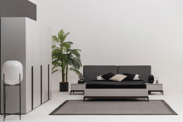 Armario de dormitorio de madera de lujo con diseño moderno y nuevo.