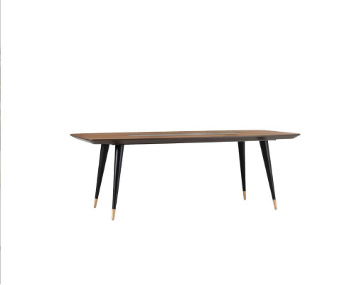 Mesa de comedor Diseño moderno comedor sala de estar cocina Mesa de acero inoxidable.