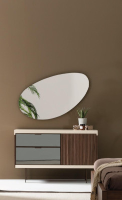 Dormitorio Consola Armarios de Lujo de Madera con Vidrio Diseño Moderno