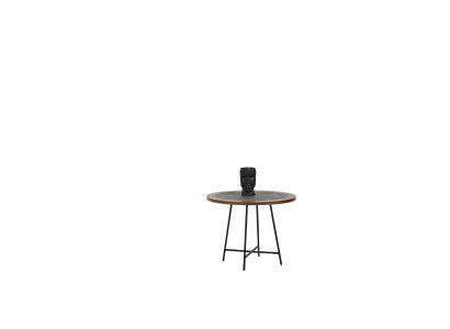 Mesa de centro de diseño de madera redonda marrón, mesa auxiliar, mesas de sala de estar, nuevas.
