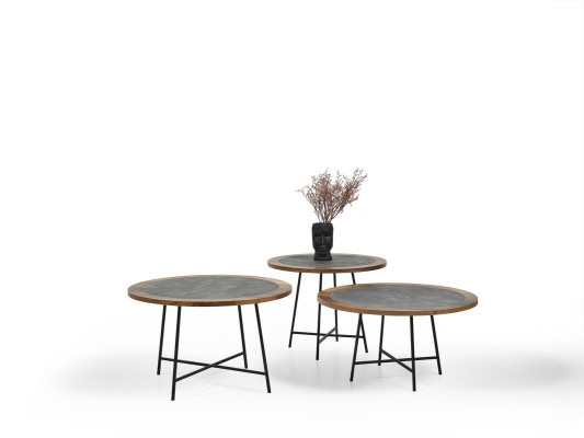 Mesa de centro de diseño de lujo, mesas auxiliares estilo italiano para la sala de estar.