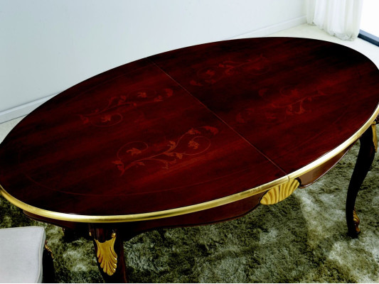 Juego de comedor de 5 piezas Mesa de comedor 4 sillas Grupo de muebles de comedor de lujo italiano.