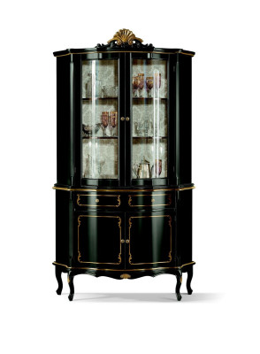 Diseño de muebles de lujo italianos de madera en estilo barroco Armario Vitrina Armario Sala de estar Nuevo