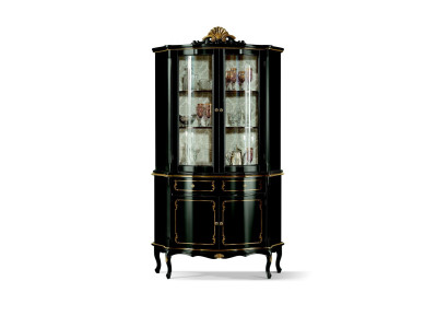 Diseño de muebles de lujo italianos de madera en estilo barroco Armario Vitrina Armario Sala de estar Nuevo