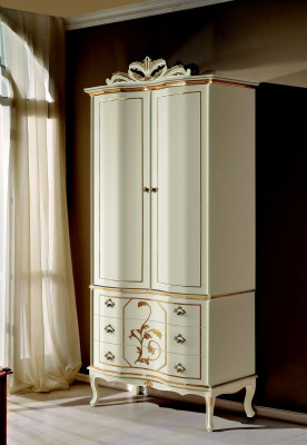 Armario de ropa de madera estilo barroco rococó Muebles clásicos para dormitorio armarios nuevos