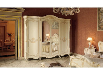 Muebles de dormitorio de madera italiana Armario ropero de madera Maciza