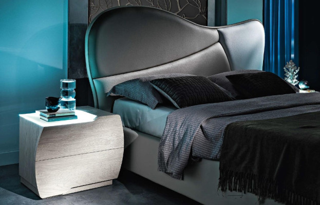 Conjunto de dormitorio de 6 piezas cama mesita de noche cómoda espejo armario de ropa ensemble.