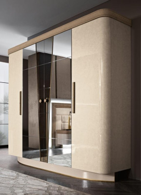 Muebles de dormitorio de Italia Armario de madera Armario de madera maciza