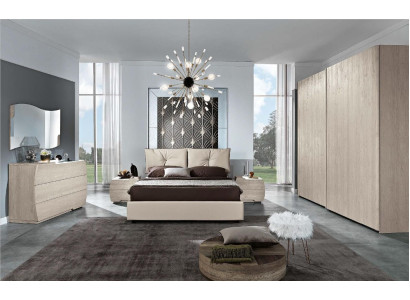 Conjunto de lujo de 6 piezas para dormitorio: cama, mesita de noche, cómoda, espejo, armario. Nuevo.