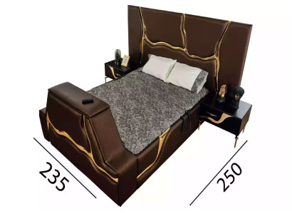 Diseño cama camas tapizadas cama doble matrimonial muebles lujo dormitorio estructura cama