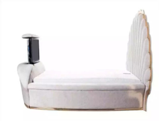 Cama real, camas de lujo, muebles de dormitorio 200x200 decoración.