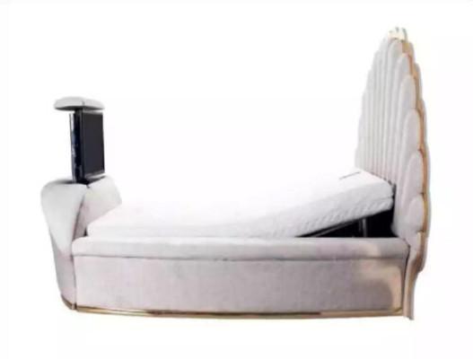 Cama real, camas de lujo, muebles de dormitorio 200x200 decoración.