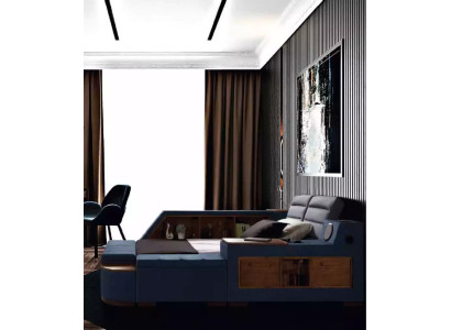 Cama multifuncional camas dobles estructura de cama moderna camas 200x200cm hotel nuevo