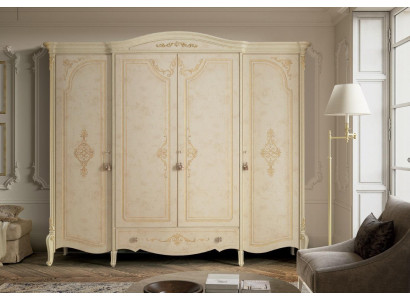 Armario de madera maciza para dormitorio de estilo italiano