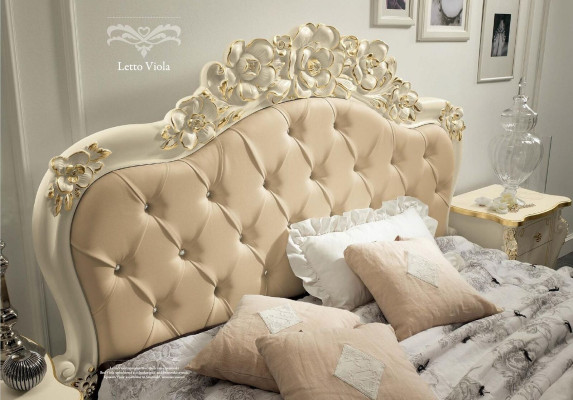 Juego de dormitorio beige Cama de dormitorio Mesita de noche Cómoda Espejo Silla de 6 piezas.