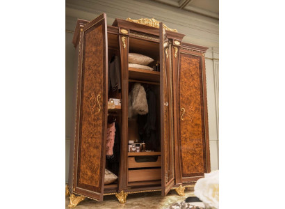 Armario macizo muebles de dormitorio Italia madera auténtica armario de madera.