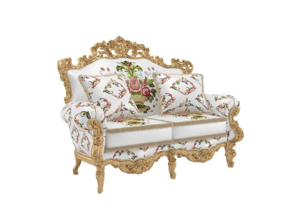 Sofá clásico de tapicería sofás bancos muebles sofá de dos plazas 2 plazas Italia.