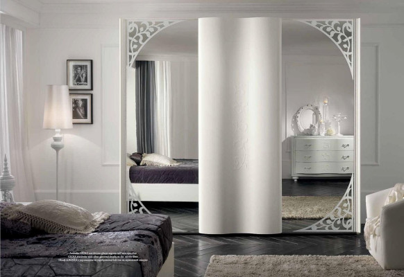 Armario espejo de madera muebles ropero Italia nuevo