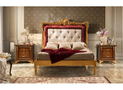 Cama doble Marco de cama Diseño de hotel Tapizado Nuevo Lujo Cama Dormitorio Camas