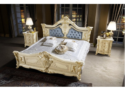 Diseño de muebles Muebles Italia Cama Muebles Cama doble Madera natural Dormitorio