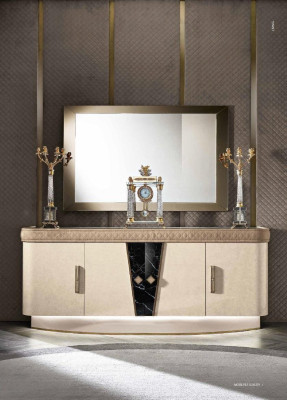 Cómoda con espejo Madera Muebles Cajón Armario Dormitorio Lujo Cómoda Nueva