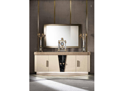 Cómoda con espejo Madera Muebles Cajón Armario Dormitorio Lujo Cómoda Nueva