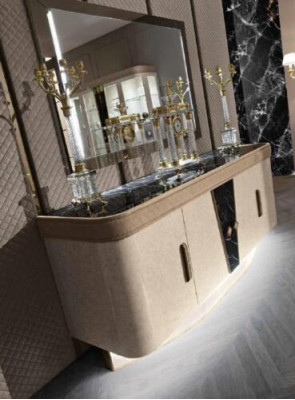 Cómoda con espejo Madera Muebles Cajón Armario Dormitorio Lujo Cómoda Nueva