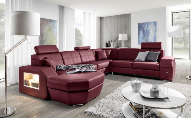Edles diseño, conjunto de esquina de sofás tapizados, sofás, sillones.