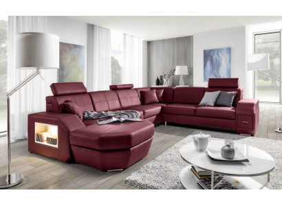 Edles diseño, conjunto de esquina de sofás tapizados, sofás, sillones.