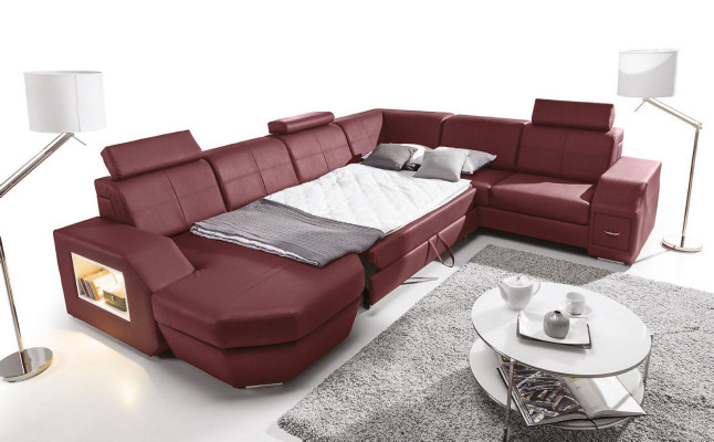 Edles diseño, conjunto de esquina de sofás tapizados, sofás, sillones.