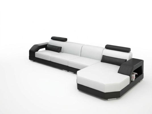 Sofá de cuero Sofá Conjunto de salón de diseño de esquina Esquina Sofá Moderno G8001C