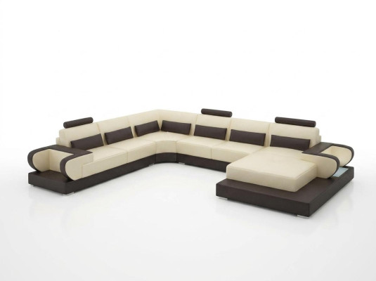 Sofá de cuero sofá sala de estar sofá de esquina conjunto de esquina diseño moderno sofá G8003