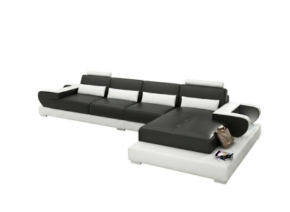 Sofá de cuero Sofá Sofá de la sala Sofá de esquina Juego de sofá Diseño moderno Sofá G8003C