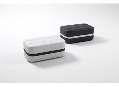 Diseño acolchado taburete reposapiés otomano asiento acolchado pufa