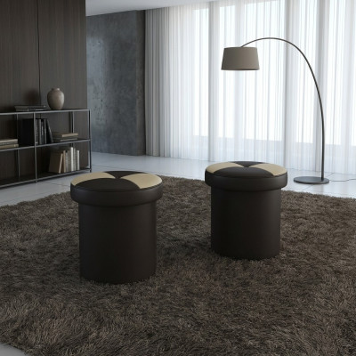 Diseño del taburete acolchado, reposapiés, otomana, asiento, chaise acolchado FT008