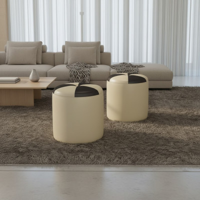 Diseño reposapiés taburete otomano asiento chaise acolchado otomana FT009