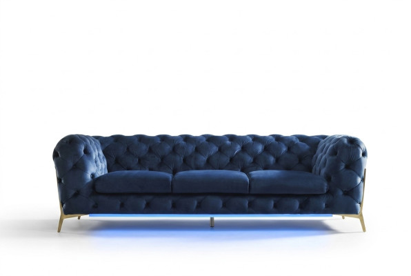 Chesterfield asiento de tela de 2 plazas para sala de estar, sofá, juego de tapizados