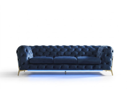 Chesterfield asiento de tela de 2 plazas para sala de estar, sofá, juego de tapizados