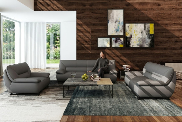 Sofá de cuero Set de cojines 3+2 plazas Sofás Conjuntos de sofás Sofás Nuevo