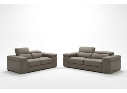 Sofá de cuero ajustable con cojín de asiento, juego de sala de estar, sofá de cuero 3+2+1.