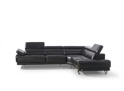 Sofá multifuncional de esquina, sofá mediático, sofá de TV, sofá de cuero, 291 x 222cm, forma L, nuevo.