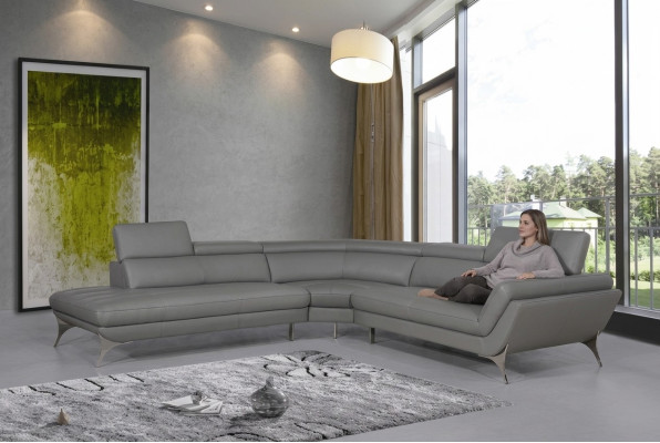 Sofá de cuero Sofá Sofá en forma de L Sofá de esquina Design Moderno Sofá 1541