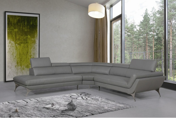 Sofá de cuero Sofá Sofá en forma de L Sofá de esquina Design Moderno Sofá 1541