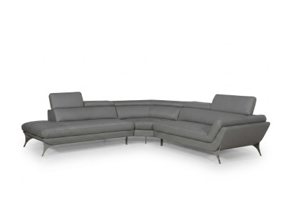 Sofá de cuero Sofá Sofá en forma de L Sofá de esquina Design Moderno Sofá 1541