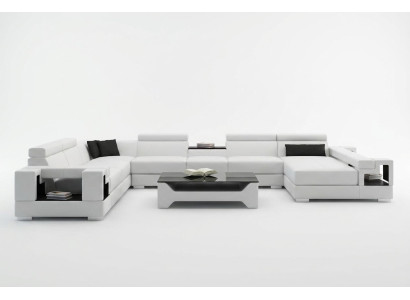 Sofá de cuero Sofá de esquina sofá modular sofá de esquina juego de esquina diseño sofá moderno 6138